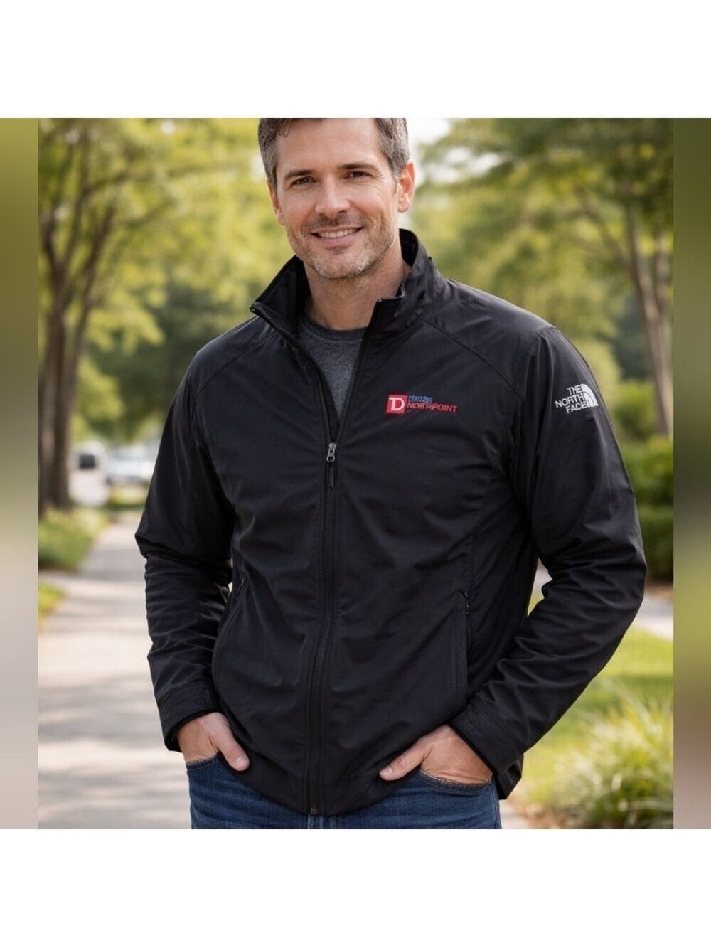 The North Face Performance Jacket XL Black with Red Logo